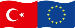 Türkiye ve Avrupa Birliği bayrakları