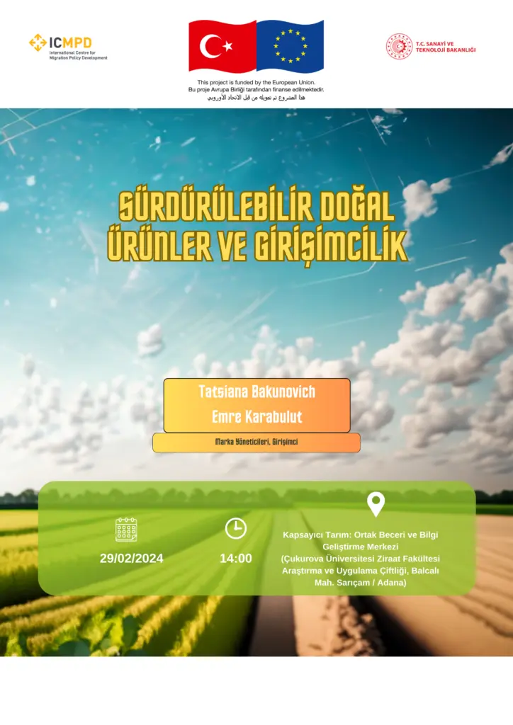 ‘Sürdürülebilir Doğal Ürünler ve Girişimcilik’ Konulu Seminer ile Tarımda Girişimcilik Seminerleri Devam Ediyor!