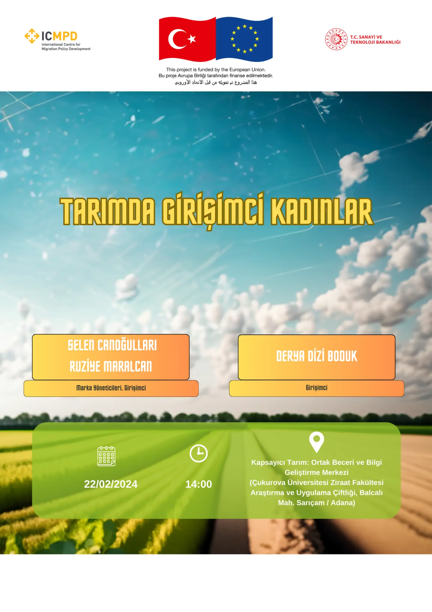 Tarımda Girişimcilik Seminerleri Devam Ediyor!