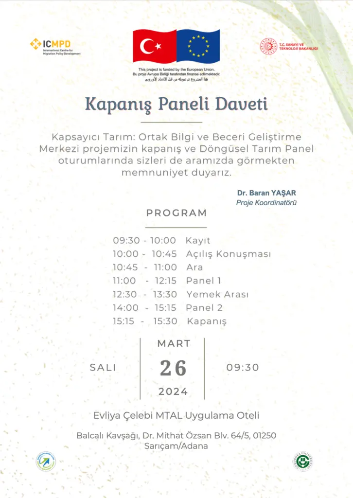 Kapanış Paneli Daveti